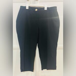 NWT River Island Plus Black Wide‎ Leg Cropped Dress Pants Size 16